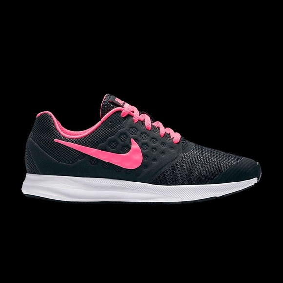 Nike Shoes - Nike Girls  Downshifter 7 869972-002 Black Pink Running Shoes Sneakers Size 4.5Y